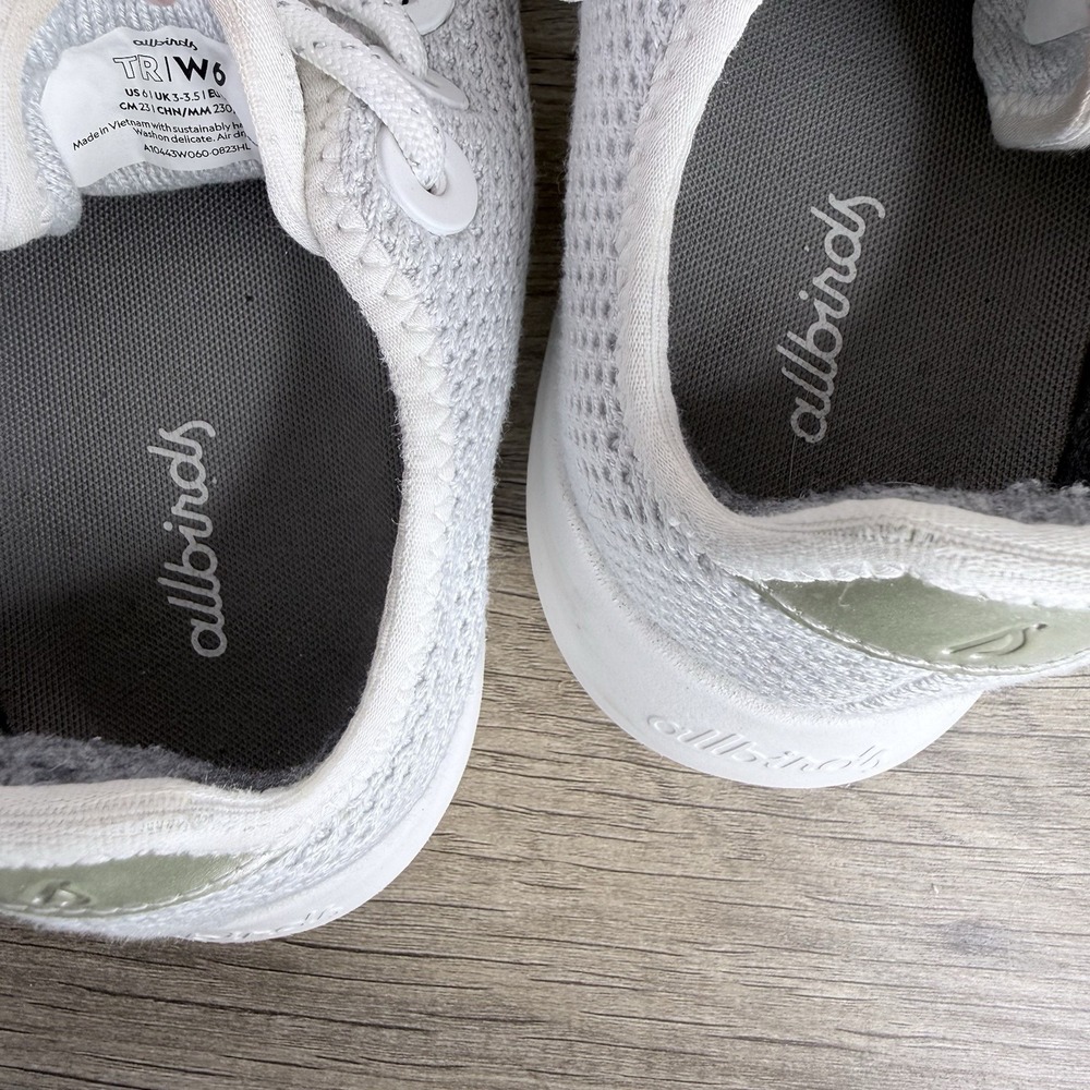 Allbirds TR Tree Runners Sneaker Women's Size 6 Low Shoes Light Gray - Picture 8 of 9